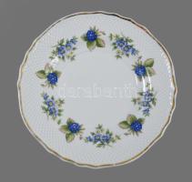 Hollóházi szedermintás süteményes készlet 39x18 cm, d: 18 cm + váza m: 21,5cm, jelzett, kis kopással