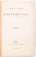 Erdélyi János költeményei. Budán, 1844, Magy. Kir. Egyetem-ny., 320 p. Első kiadás. Átkötött félvászon-kötésben, kissé sérült gerinccel, foltos lapokkal.