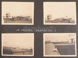 1933 Svájci utazás képes naplója, Több mint 200 db, szépen gyűjtött városképes fotó Bern, Zürich, Schaffhausen, stb. feliratozott lapokon, albumban  1933 Swiss travel photo diary, More than 200 nicely collected topographical photos of Bern, Zurich, Schaffhausen, etc. on labeled pages, in an album