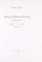 Héléne Cixous: Hantai Simon köténye. Anagrammák és H. C. H. S. levelei. Ford.: Házas Nikoletta, Orbá...