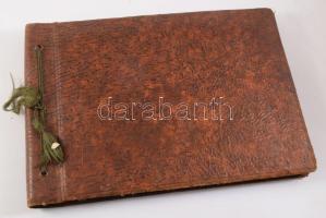 1933 Olaszország Comó tó környéki utazás képes naplója, Több mint 100 db, szépen gyűjtött városképes...