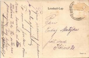 Liptószentmiklós, Liptovsky Mikulás; Korona szálloda és kávéház, üzletek. Grosz H. kiadása / street ...