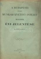 A Budapesti Ipari Munkaközvetítő Intézet jelentése az 1901. évről; Franklin társulat nyomdája