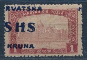 SHS 1918 Parlament 1K Signed: Bodor Certificate: Zrinjscak