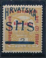 SHS 1918 Hadisegély 2f próbanyomat Signed: Bodor Certificate: Zrinjscak