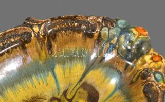 cca 1930 Német art deco kínáló, jelzett, lepattanással, 32x22