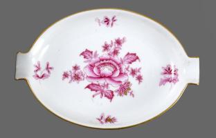 Herendi Nanking Bouquet mintás hamuzó, jelzett, hibátlan, h: 13,5 cm