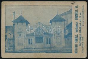 cca 1910 Barátok portréja, keményhátú fotó Helfgott Sámuel (Budapest-Városliget) műterméből, hátolda...