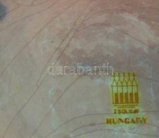 Zsolnay nagy méretű eozin mázas díszváza. Jelzett, hibátlan 30 cm