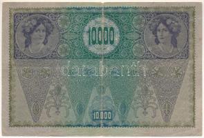 Ausztria 1918. 10.000K "1190 50487" "DEUTSCHÖSTERREICH" felülbélyegzéssel T:VG s...