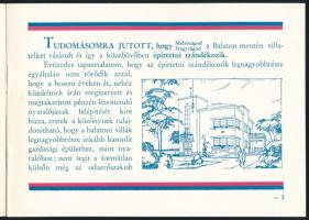 cca 1930-1940 Papp Ferenc és Fia építőmester tervezési és vállalkozási irodája, Balatonboglár, illus...