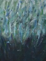 Jelzés nélkül: Kozmosz. Olaj, farost. Fakeretben. 70×50 cm