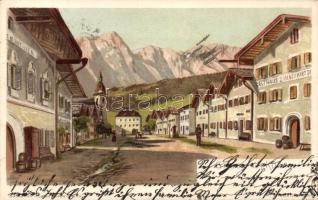 Kuchl with Restaurant Neuwirt litho
