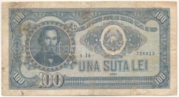 Románia 1952. 100L "t 18 726013" T:F,VG Romania 1952. 100 Lei "t 18 726013" C:F,VG Krause P#90b