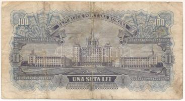 Románia 1952. 100L "t 18 726013" T:F,VG
Romania 1952. 100 Lei "t 18 726013" C:F...