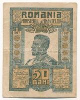 Románia 1917. 50b T:F,VG Romania 1917. 50 Bani C:F,VG Krause P#71