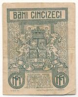 Románia 1917. 50b T:F,VG
Romania 1917. 50 Bani C:F,VG
Krause P#71