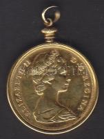 Kanada 1969 1$ "Kenu" aranyozott ezüst medálnak megcsinálva T:2