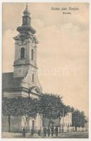 1910 Varjas, Varias; Kirche / templom. J. Dajkovits utóda kiadása / church (fl)