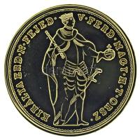 DN "Magyarok Kincstára - IV. Károly, 20 korona, 1918" aranyozott réz utánveret, kapszulába...