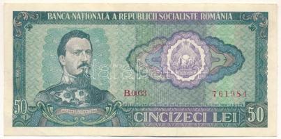 Románia 1966. 50L "B.0033 761984" T:F, szép papír Romania 1966. 50 Lei "B.0033 761984" C:F, fine paper Krause P#96