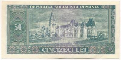 Románia 1966. 50L "B.0033 761984" T:F, szép papír
Romania 1966. 50 Lei "B.0033 76198...
