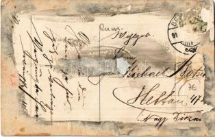 Segesvár, Schässburg, Sighisoara; Fröhliche Ostern! / templom, H. Girscht üzlete / church, shop (Rb)