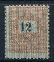 1898 12kr 12 : 11 3/4 fogazással, elfogazva (38.000)