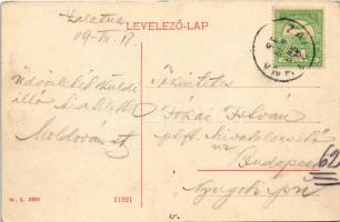 1909 Zalatna, Zlatna; Posta utca, Román ortodox templom. W. L. 3202. / street view, Romanian Orthodo...