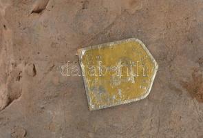 cca 1930 Horváth Sándor kerámia női fej falidísz, jelzett, címkével jelzett, hibátlan, 19x11 cm