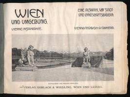 cca 1900 Wien (Bécs), képes album, hullámos lapokkal, 15×20 cm