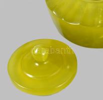 cca 1930 Jáde bonbonier, 8,5x7 cm