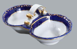 Zsolnay Pompadour mintás hat személyes étkészlet, kézzel festett, jelzett, hibátlan