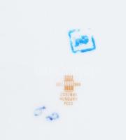 Zsolnay Pompadour mintás hat személyes étkészlet, kézzel festett, jelzett, hibátlan