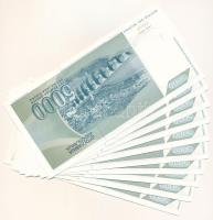 Jugoszlávia 1992. 5000D (10x) sorszámkövetők "ZA0789501 - ZA0789510", pótkiadás. Az 506-os...