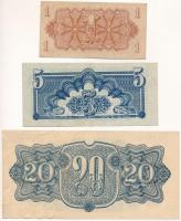Csehszlovákia 1944. 1K + 5K + 20K T:F szép papír
Czechoslovakia 1944. 1 Korun + 5 Korun + 20 Korun ...