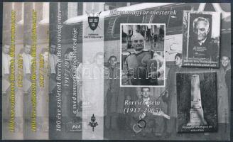 2017 Híres magyar mesterek - Rerrich Béla 3 darabos emlékív garnitúra