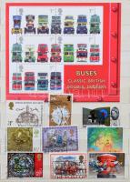 Nagy-Britannia kis tétel, közte blokkok és levelek, közepes berakóban