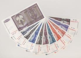 Horvátország / Krajinai Szerb Köztársaság / Knin 1993. 100.000D + 1.000.000D + 5.000.000D + 10.000.0...