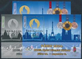 2024 Párizs 2024 Olimpiai Játékok 3 darabos emlékív garnitúra
