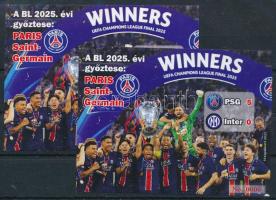 2025 Az UEFA / BL 2025 évi győztese: PSG emlékívpár 0000 sorszámmal