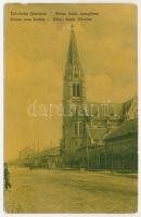 1908 Detta, Ghedu, Deta; Római katolikus templom. Ballon József kiadása 9497. (W.L. ?) / Catholic church