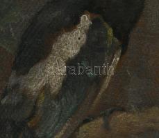 Madarász Gyula (1858-1931): Szarka. Olaj, karton, jelezve jobbra lent, hátoldalán 1990 előtti MNG ki...