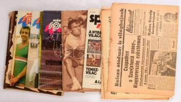 1970-80, 17 darabos sportújság tétel