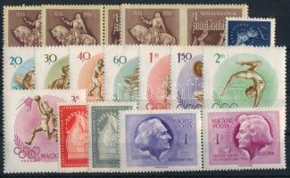 1954-1956 20 db klf sorozat és 8 önálló érték, 2 db pár, 3 stecklapon (75.000)