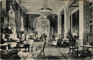 1910 Lovran, Lovrana; Hotel Lovrana, Gesellschaftszimmer / szálloda, társalgó, belső / hotel, lounge, interior (fl)
