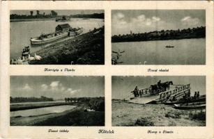 Kőtelek, kotrógép és komp a Tiszán, részletek (ázott sarok / wet corner)