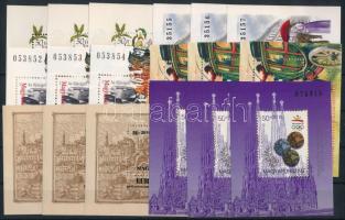 1992-1998 18 db sorszámkövető blokk (3 x 6 klf) (23.500)