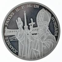 1991. 500Ft Ag "II. János Pál pápa látogatása" kapszulában, dísztokban T:UNC (eredetileg:PP) Adamo EM120
