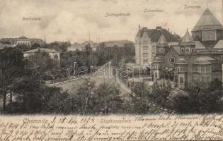 Chemnitz with synagogue